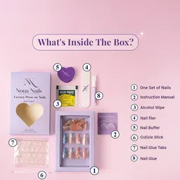 GLOW CUPID 25 Pieces Reusable Press On Nails - Aurora Glow image 4