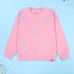 KiddoPanti Girls Applique Pullover Sweatshirt-picture-31