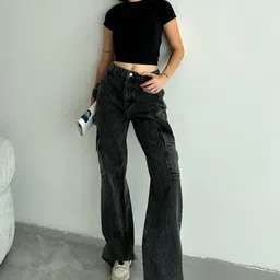 Trendyol Women Pure Cotton Mid-Rise Jeans-picture-31