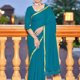LeeliPeeri Designer Solid Saree-picture-15