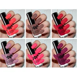 VOLO Set Of 6 Color Rich Toxic Free Nail Polish-6 ml Each image 1