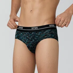 XYXX Printed Mid-Rise Artisto Basic Briefs XYBRF77 image 5