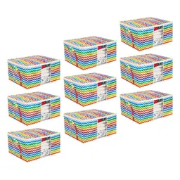 prettykrafts White & Red 6 Pieces Reusable Multi-Utility Organisers-picture-12