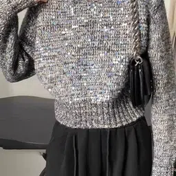 StyleCast Women Cable Knit Long Sleeves Pullover with Embellished Detail-image-74