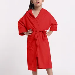Creeva Kids Solid Melodious Bathrobe-image-13