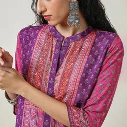 Soch Mandarin Collar Printed Tunic image 2
