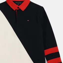Tommy Hilfiger Boys Colourblocked Polo Collar Cotton T-shirt image 4