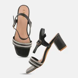 Lavie Women Embellished Party Block Sandals image 5