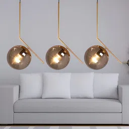 GAUVIK Gold-Toned Ceiling Lamp image 3