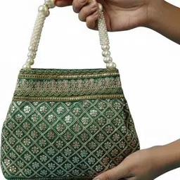 PANASH Geometric Embellished Handheld Bag image 2
