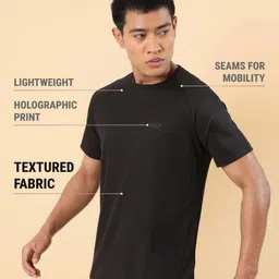 CULT Men Black Training All Form T-shirt image 2