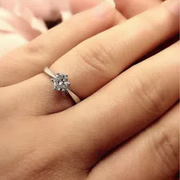 DressBerry Silver-Plated Cubic Zirconia StuddedFingerRing image 3