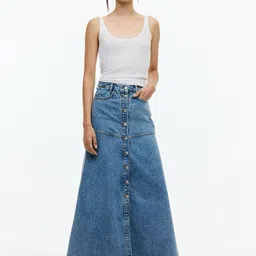 H&M A-line Denim Skirt image 1