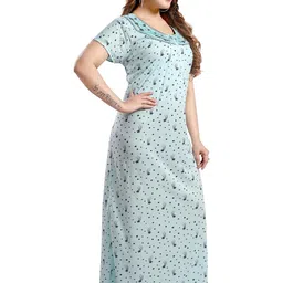 For You For Me Printed Maxi Nightdress image 4
