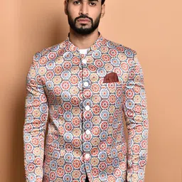 PRINTINDIA Printed Bandhgala Blazer-picture-22