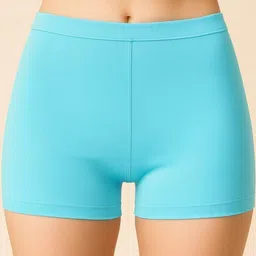 UllasPemium Women Pack of 2 Cotton Canvas Slim Fit Cycling Sports Shorts-picture-35