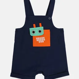 MINI KLUB Infant Boys Printed Pure Cotton Dungaree With T-shirt image 4