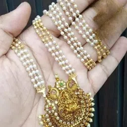 NAMOHH ENTERPRISSES Gold-Plated Alloy Artificial Beads Jewellery Set image 1