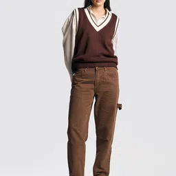 LOVEGEN Women Straight Fit Mid-Rise Low Distress Jeans-picture-16