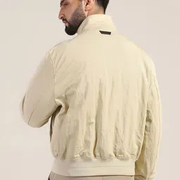 Blackberrys Men Striped Satin Bomber Jacket image 5