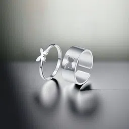 Teeragaj Set Of 2 Adjustable Finger Ring-image-57