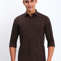 Allen Solly Men Spread Collar Solid Slim Fit Casual Shirt-image-41