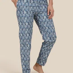ETC Printed Pure Cotton Relaxed-Fit Straight-Leg Lounge Pants-picture-21