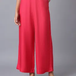 elleven Women Pink Palazzos-image-98
