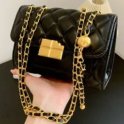 Diva Dale PU Structured Quilted Sling Bag-image-75