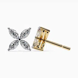 VALANOVA 925 Sterling Silver Plated Diamond Studded Earrings 0.95 gm image 2