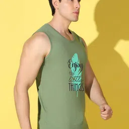 WOOSTRO Pack of 2 Printed Combed Cotton Innerwear Vests with Intelliease Technology image 2