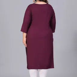 Sztori Women Yoke Design Thread Work Kurta image 4