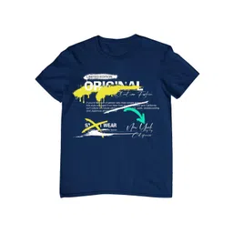 TeeSlix Unisex Blue Tshirts image 2