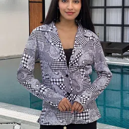 BAESD Printed Single-Breasted Blazers-picture-35