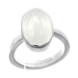 RRVGEM 10.00 Ratti Unheated Untreated Rainbow MoonStone Silver Ring-picture-15