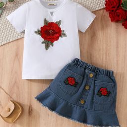 INCLUD Girls T-shirt with Skirt-picture-27