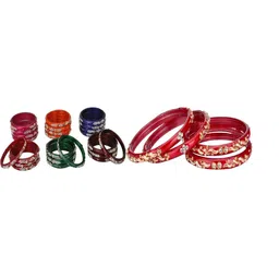 SOMIL Set Of 28 Stone Studded Bangle-picture-21