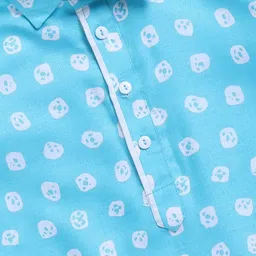 VASTRAMAY Boys Bandhani Printed Regular Pure Cotton Kurta with Patiala image 2