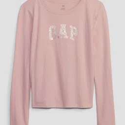 GAP Girls Typography Printed Round Neck T-shirt-picture-37