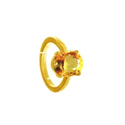 RRVGEM 6.25 Ratti Citrine Oval Cut Precious Gemstone Ring-picture-28