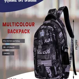 Tinytot Women Typography Large Backpack image 2