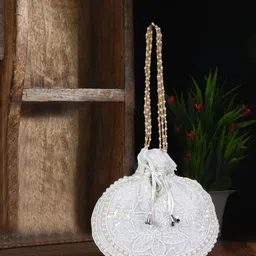 QNS Embellished Potli Clutch With Wrist Loop Strap-picture-18