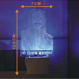 1ST TIME White & Transparent 3D Illusion LED Plug Night Lamps image 2