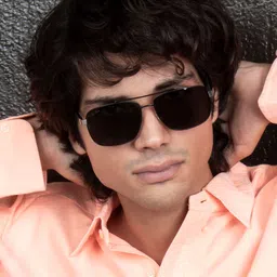 Ted Smith Unisex Grey Lens & Black Aviator Sunglasses with Polarised and UV Protected Lens-picture-28