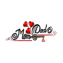 VOORKOMS Mom Heart With Dad Waterproof Temporary Body Tattoo-image-1