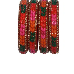 Unique dream Set Of 4 Glass Stone-Studded Bangles-picture-38