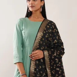 JAYPORE Printed Cotton Silk Dupatta image 4