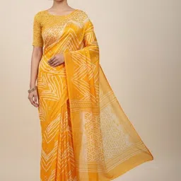 Shilpkala Tie and Dye Satin Saree-picture-19