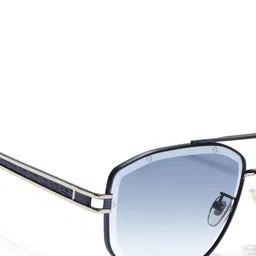 Voyage Unisex Blue & Clear Lens With Blue Silver Frame Wayfarer Sunglasses 2617MG7115 image 4