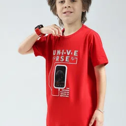 Monte Carlo Boys Graphic Printed Round Neck Cotton T-shirt image 3